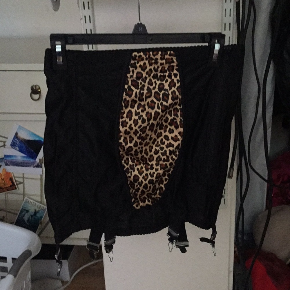 Black garter belt